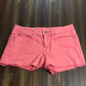 Gap Maddie Summer Cut-Offs Coral Jean Shorts